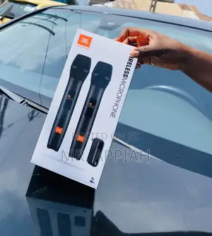 Long Lasting JBL Wireless Microphone Set,Black.