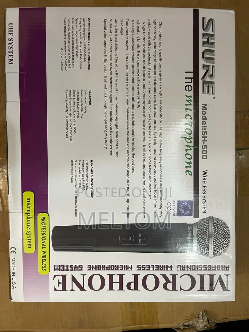 Shure Sh-500 2in1 Cordless Microphone