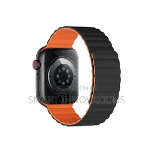 Magnetic Silicone Apple Watch Band, 42/44/45/49 Mm
