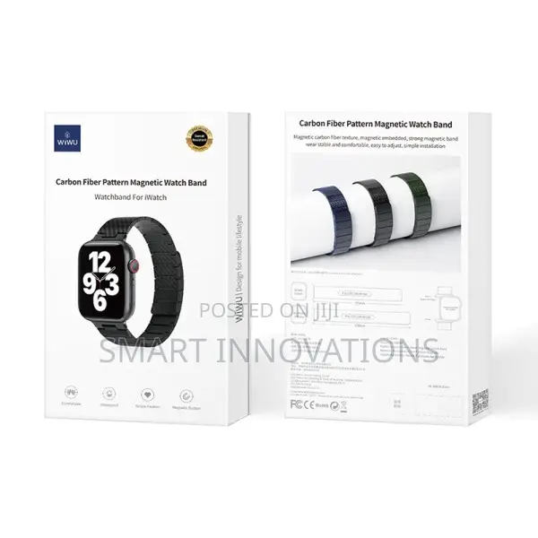 Apple Watch Magnetic Carbon Fiber Pattern Band