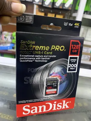 Sandisk 128GB Extreme Pro SDXC Ushs-l UHD Memory Card