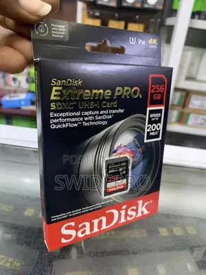 Sandisk 256GB Extreme Pro SDXC Ushs-l UHD Memory Card