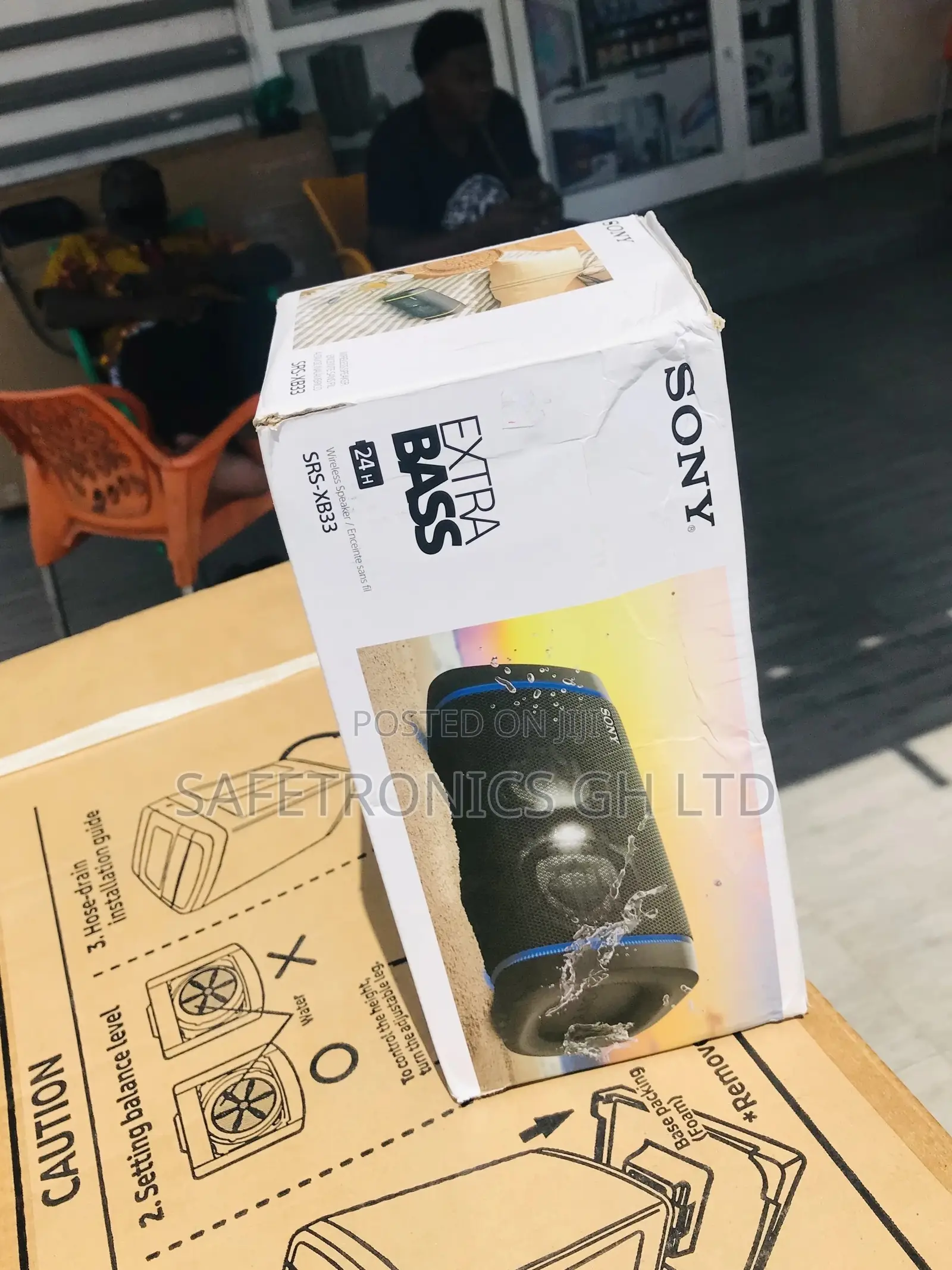 Wireless Black Bluetooth Sony SRS-Xb33 Electric Speaker