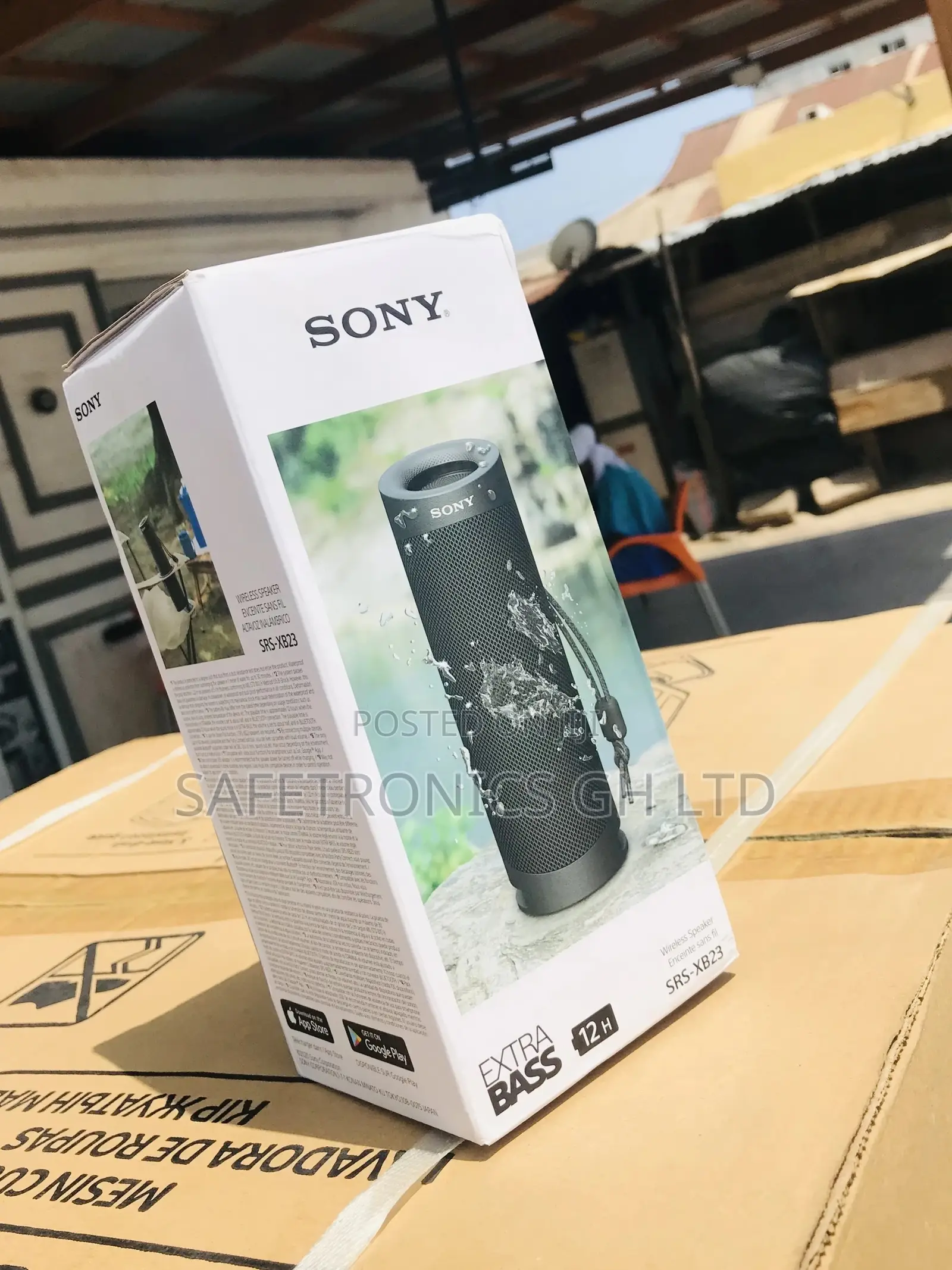 Electric Wireless Bluetooth Black SRS-XB23 Speaker Sony