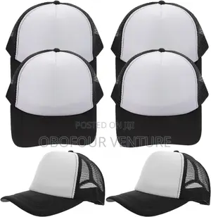 Solid Plain Baseball Cap Mesh Flat Trucker Snapback