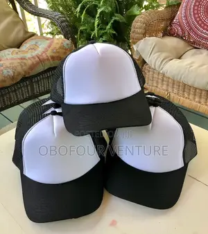 Black and White Tracker Cap .