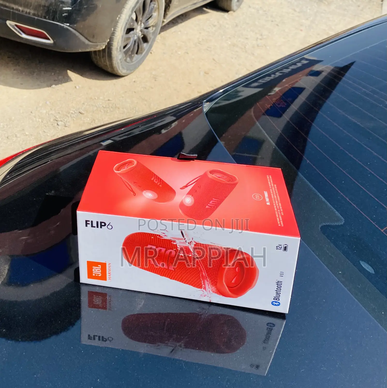 Well Design JBL Flip 6 Waterproof Bluetooth Speaker(Red)