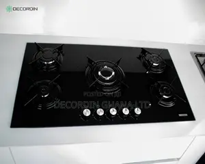 5 Burner Built-in Gas Cooker (Glass Top)