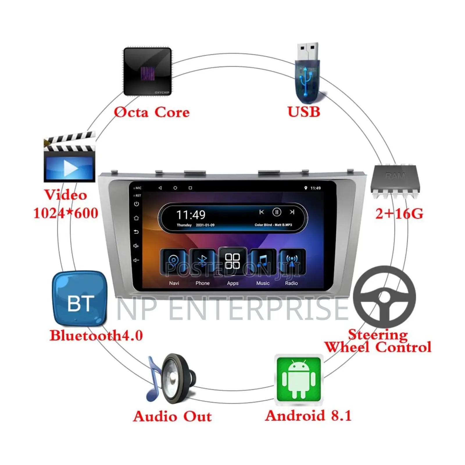 Toyota Camry 2010 Android Tape