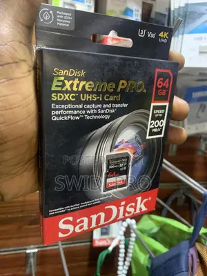 Sandisk 64gb Extreme Pro SDXC Uhs-L Uhd Memory Card