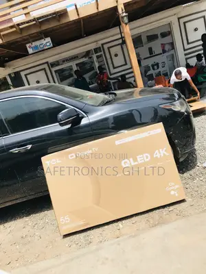 Black Electric Glossy Smart TCL C645 Qled 55 Inches Tv