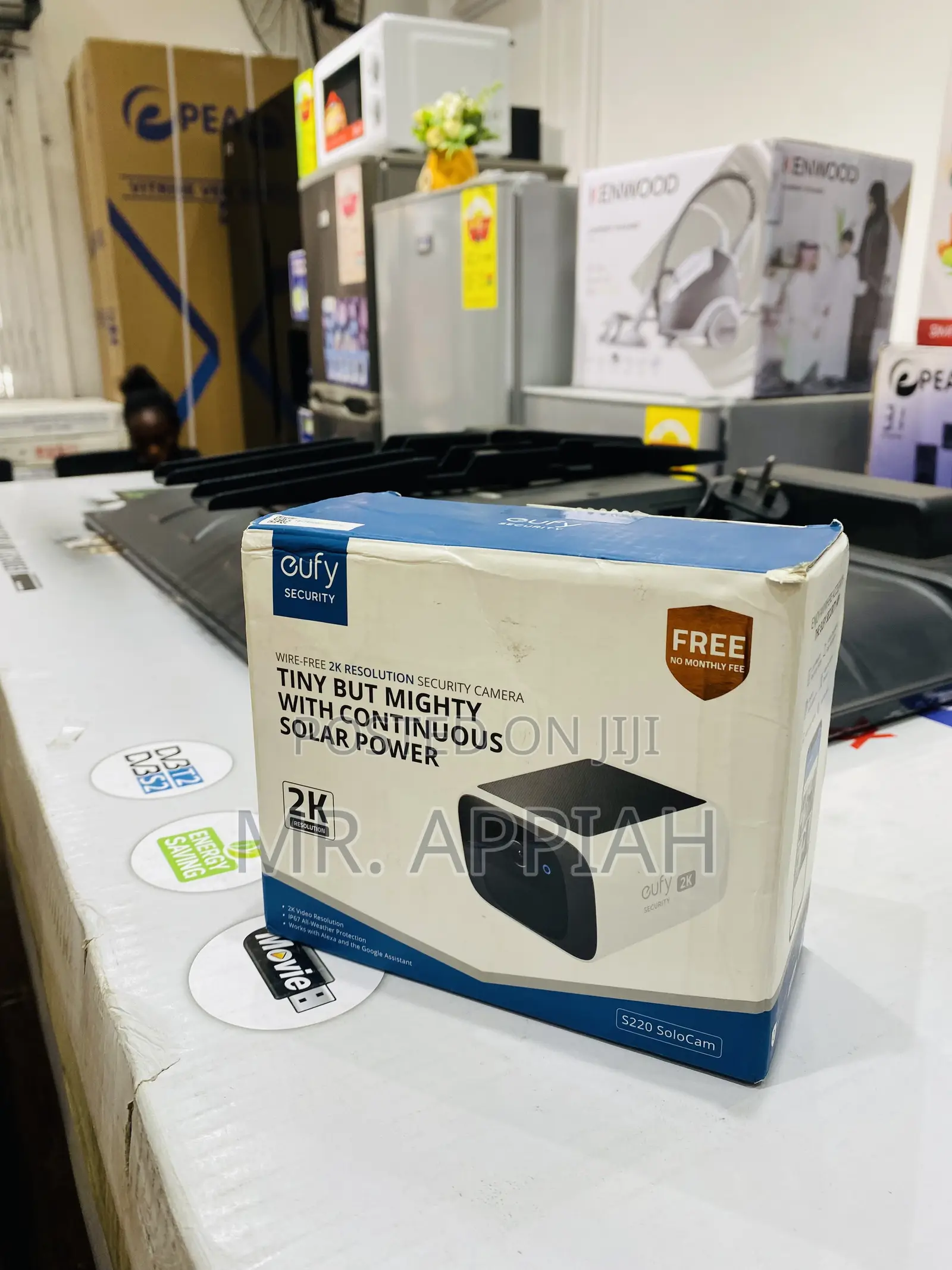 Classic Design Eufy Outdoor Solar Security Camera.