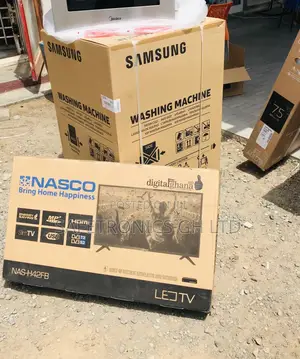 Glossy Black Nasco 42 Inches Electric Full HD Digital Led Tv