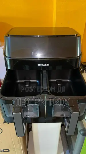 Cookworks 2600w 9l Dual Basket Digital Air Fryer