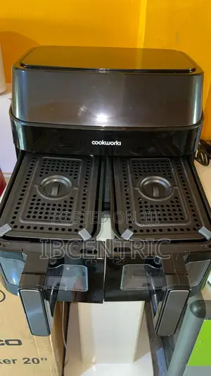Cookworks 2600w 9l Dual Basket Digital Air Fryer