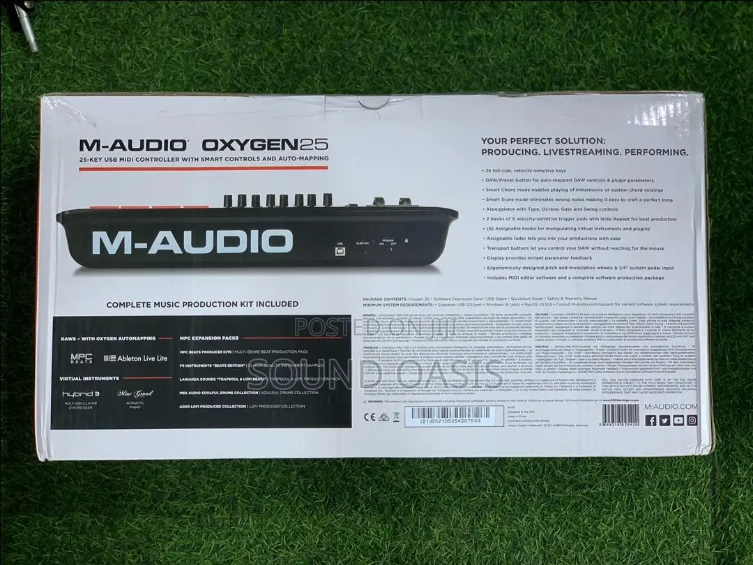 M-Audio Oxygen 25 25-Key USB MIDI Keyboard Controller