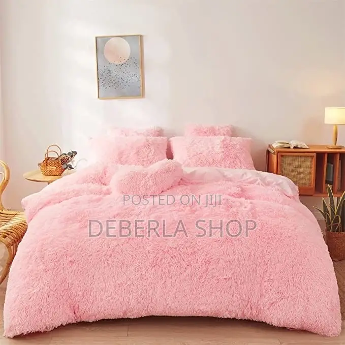 Fluffy Duvet Set Plain