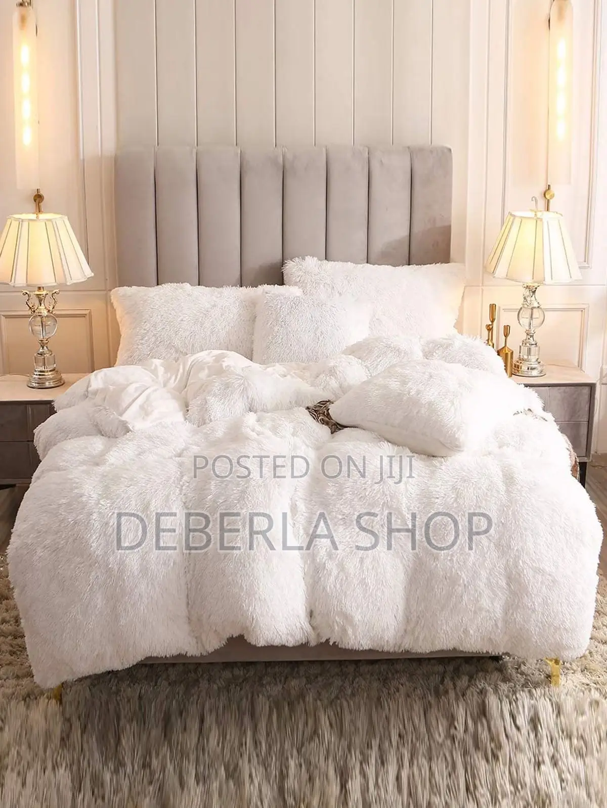 Fluffy Duvet Set Plain