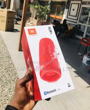 Red JBL Flip 6 Electric Bluetooth Wireless Speaker