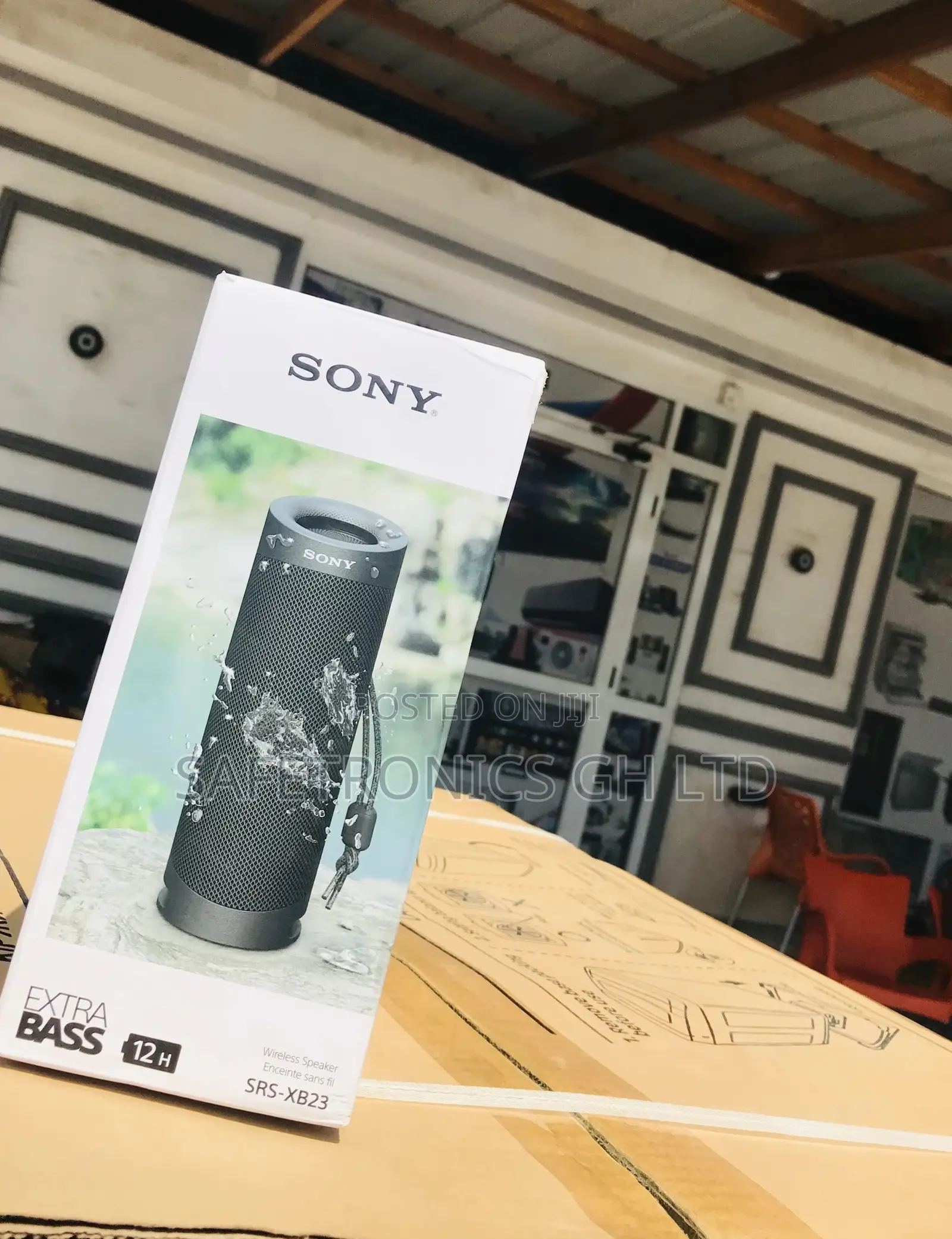 XB23 Sony Black Wireless Bluetooth Electric Speaker