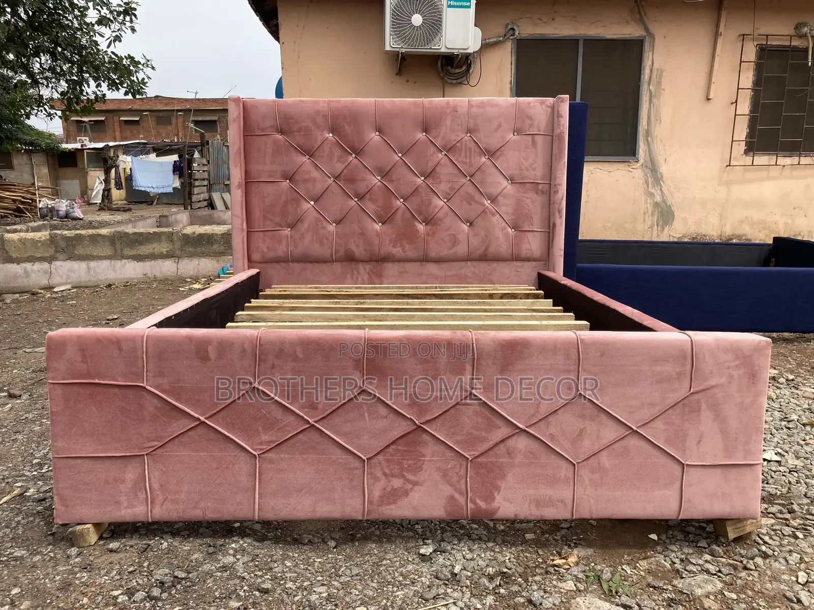 Turkish Fabric Foreign Double 60/80 Bedframe