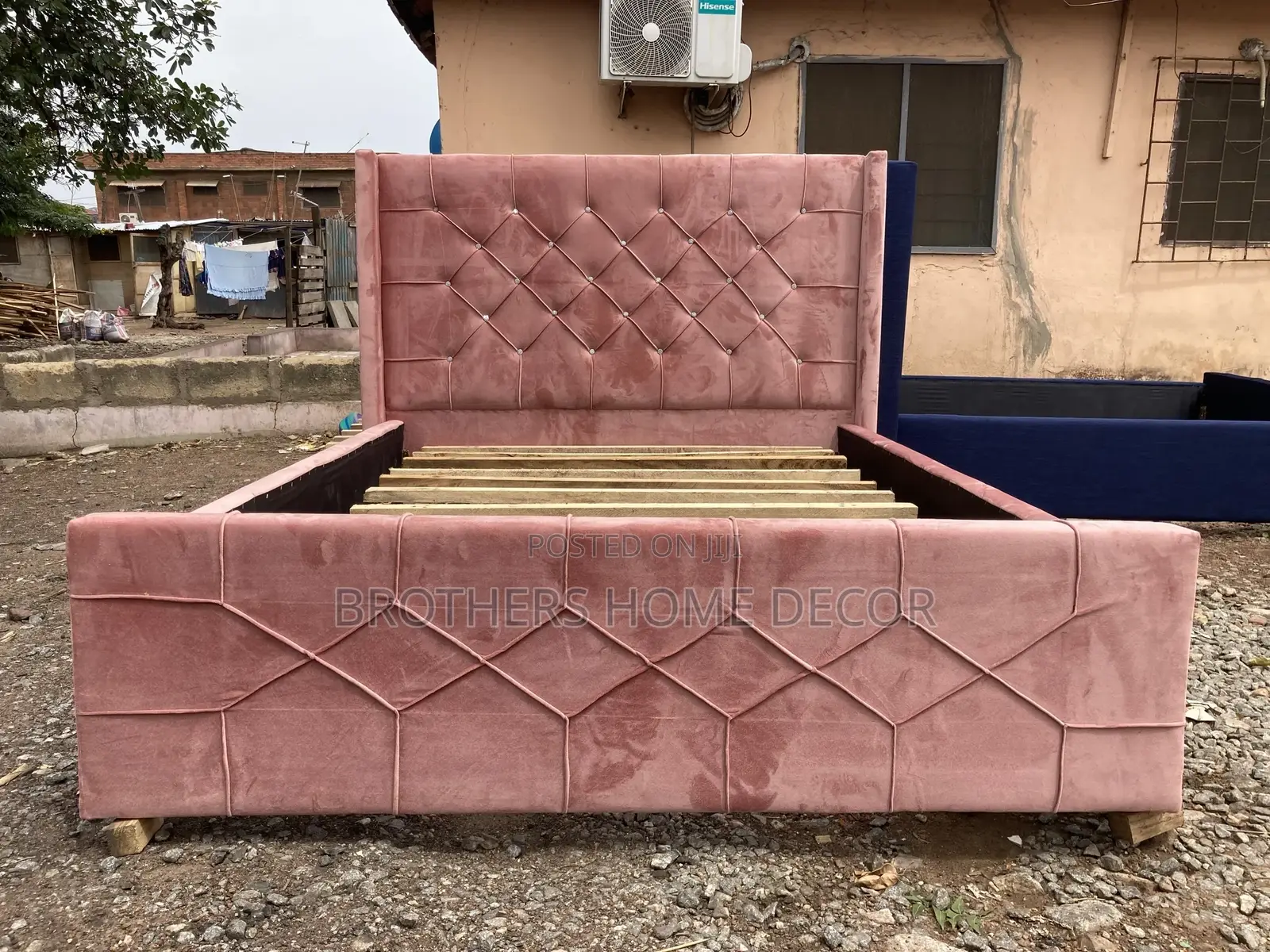 Turkish Fabric Foreign Double 60/80 Bedframe