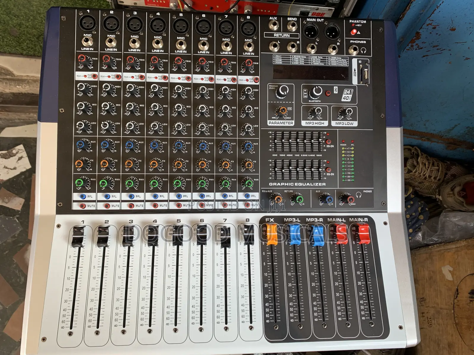 Yamaha KV80 8channel Active(Inbuilt Amplifier)MIXER