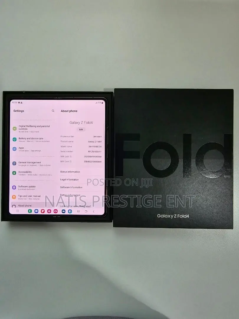 New Samsung Galaxy Z Fold4 512 GB Black
