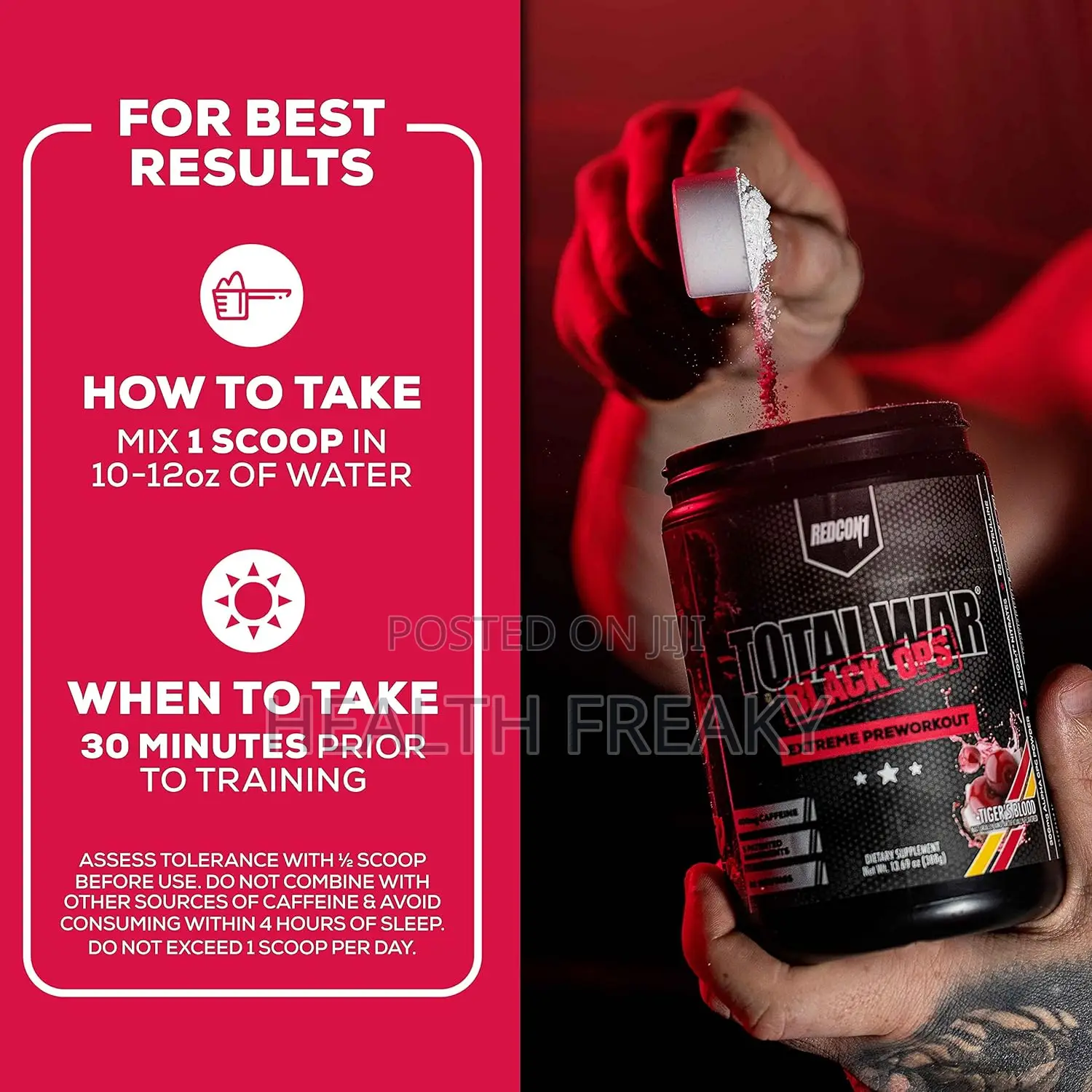 Preworkout Total War Black Ops Extreme Energy Muscle Builder