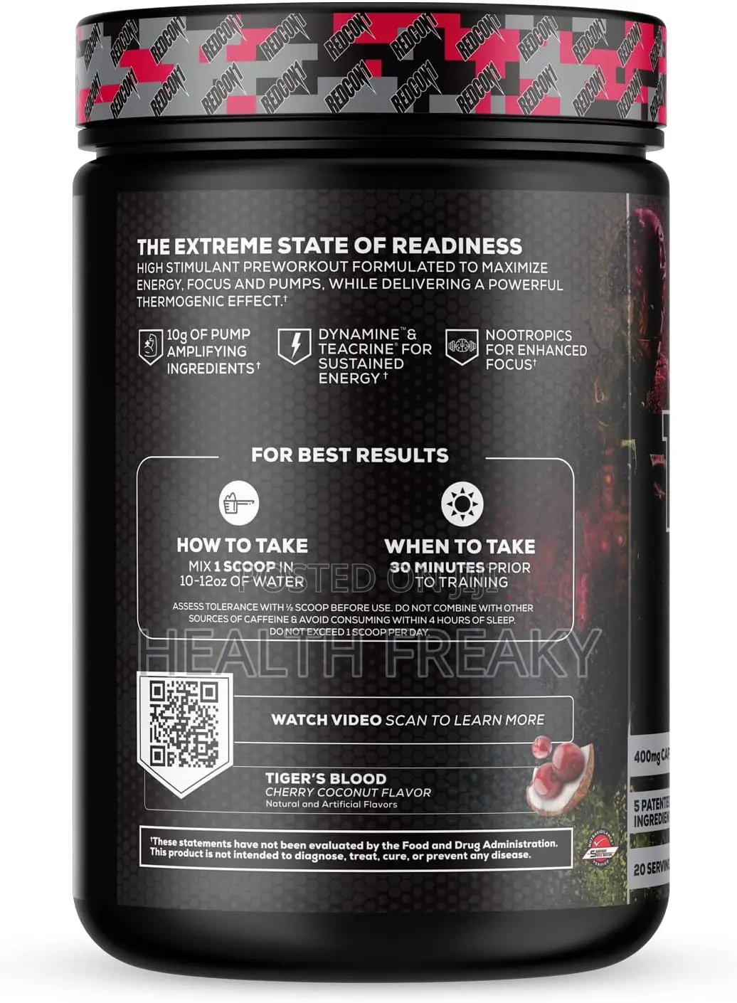 Preworkout Total War Black Ops Extreme Energy Muscle Builder