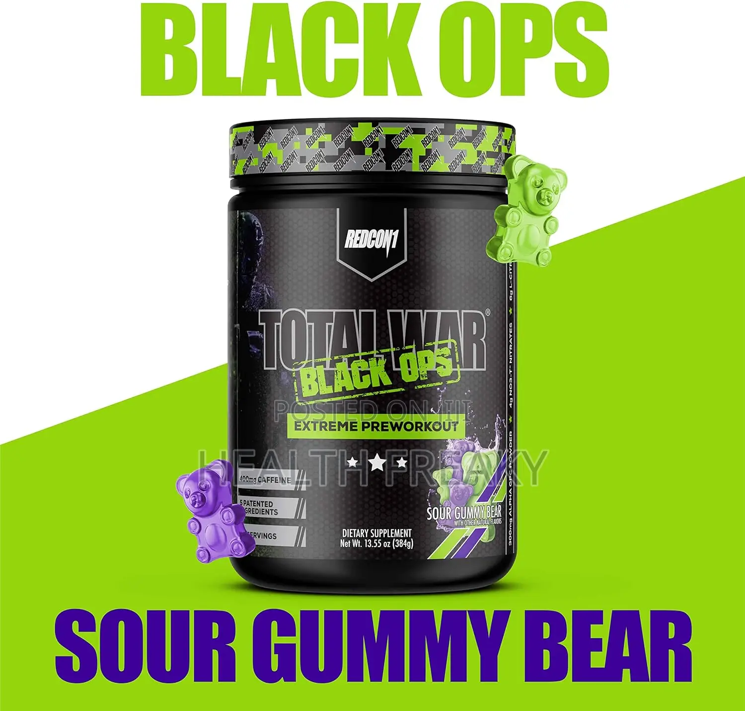 Preworkout Total War Black Ops Extreme Energy Muscle Builder