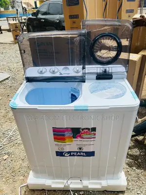 Sleek Design Pearl 12kg Semi-Automatic Washing Machine.