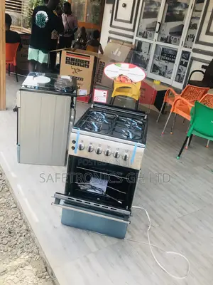 4 Gas Cooker Oven With Grill 50x60 Volcano Gray Glass Lid