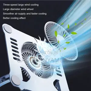 360 Degrees Rotating Laptop Stand With Cooling Fan