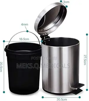 Pedal Dustbin 12 Litres ( Stainless)