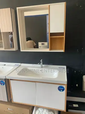 Wash Hand Cabinet Basin With Cabinet Mirror