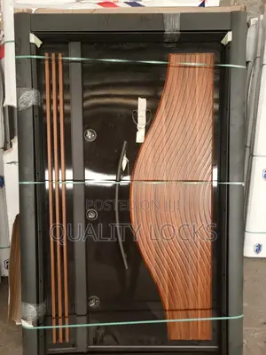 Turkish PVC Metal Security Door One and Half