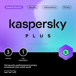Kaspersky 2024 Plus Internet Security - 3 Users for 1 Year