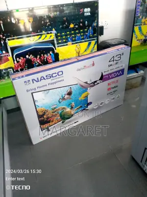 Nasco 43 Inches Digital Satellite TV Smart Uhd