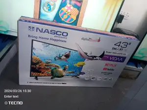 Nasco 43 Inches Digital Satellite TV Smart Uhd Ft