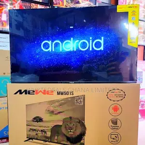 Mewe 50” Tempered Glass Uhd Screen Smart-Frameless LED TV