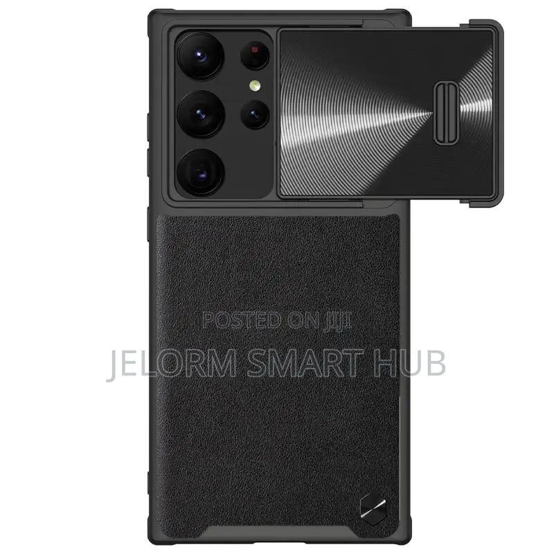 S23 Ultra Camshield Leather Case Available
