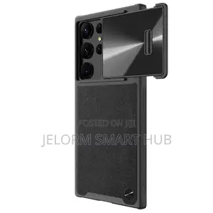 S23 Ultra Camshield Leather Case Available