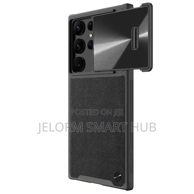 S23 Ultra Camshield Leather Case Available