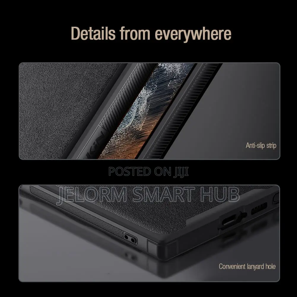 S23 Ultra Camshield Leather Case Available