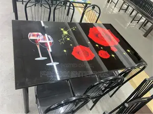 Glass Dining Table With 6chairs