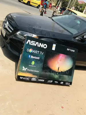 Asano 50 Inches Glossy Electric Led Black Smart UHD Tv