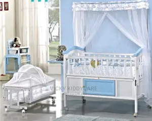 Deluxe 2 In 1 Wooden Baby Cot