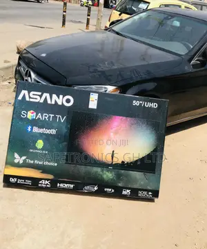 50 Inches Black Electric Smart UHD Asano Glossy Led Tv