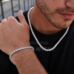 Tennis Necklace and Bracelet Set